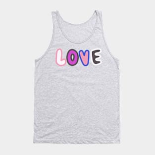 genderfluid love Tank Top